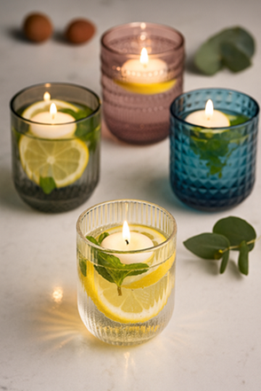 DIY Lichtergläser mit Zitrone & Minze für laue Sommernächte