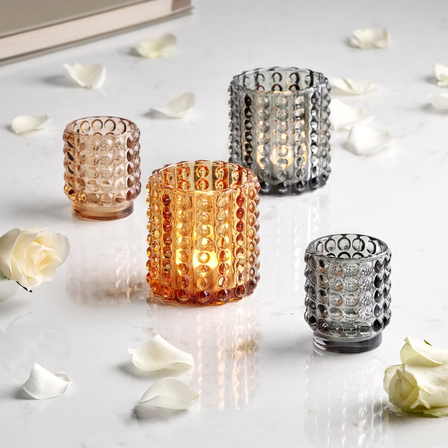 Dots Teelichthalter Klein Bordeaux