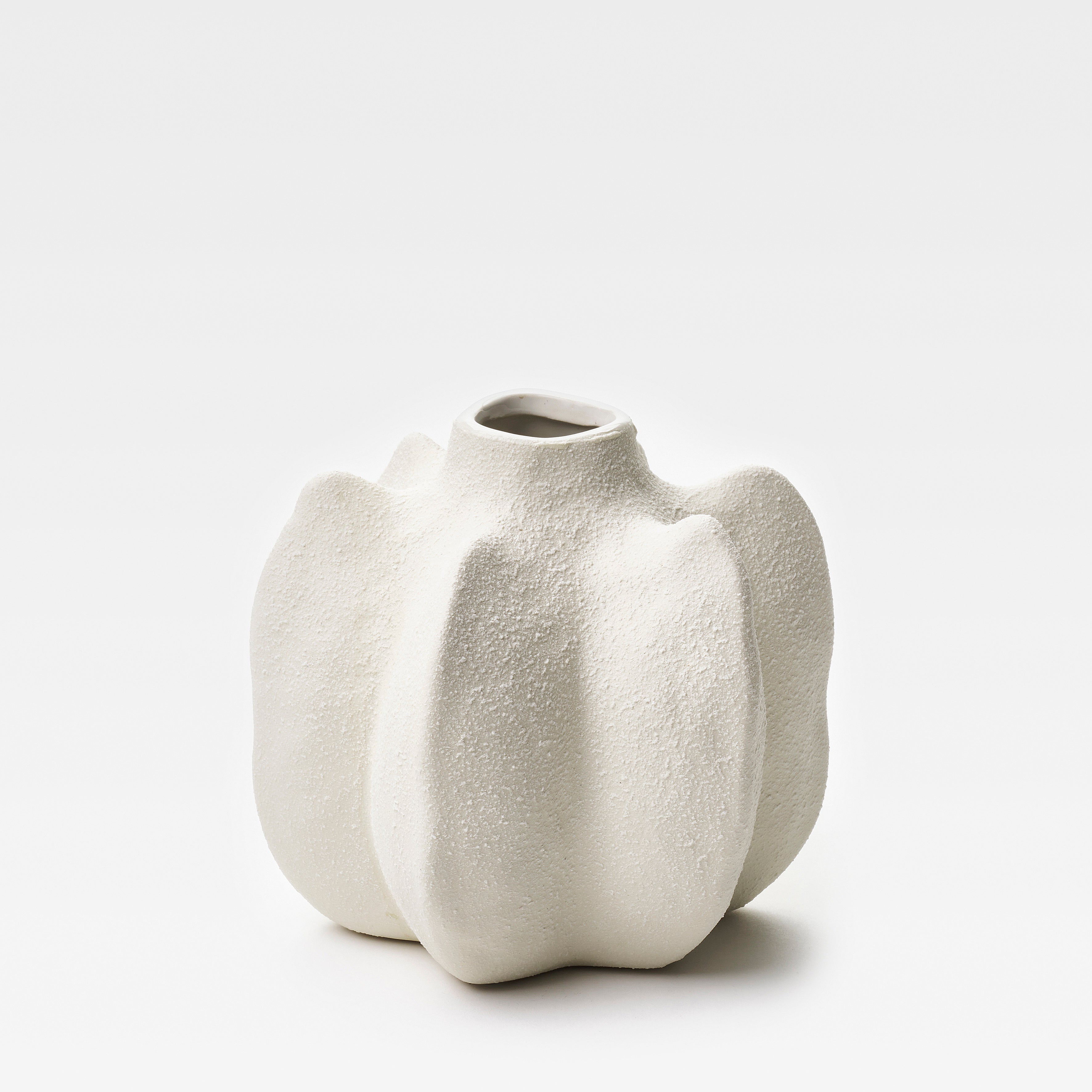 Vase Alma groß Keramik Natur 16,5x14x15 cm – Töchter & Söhne