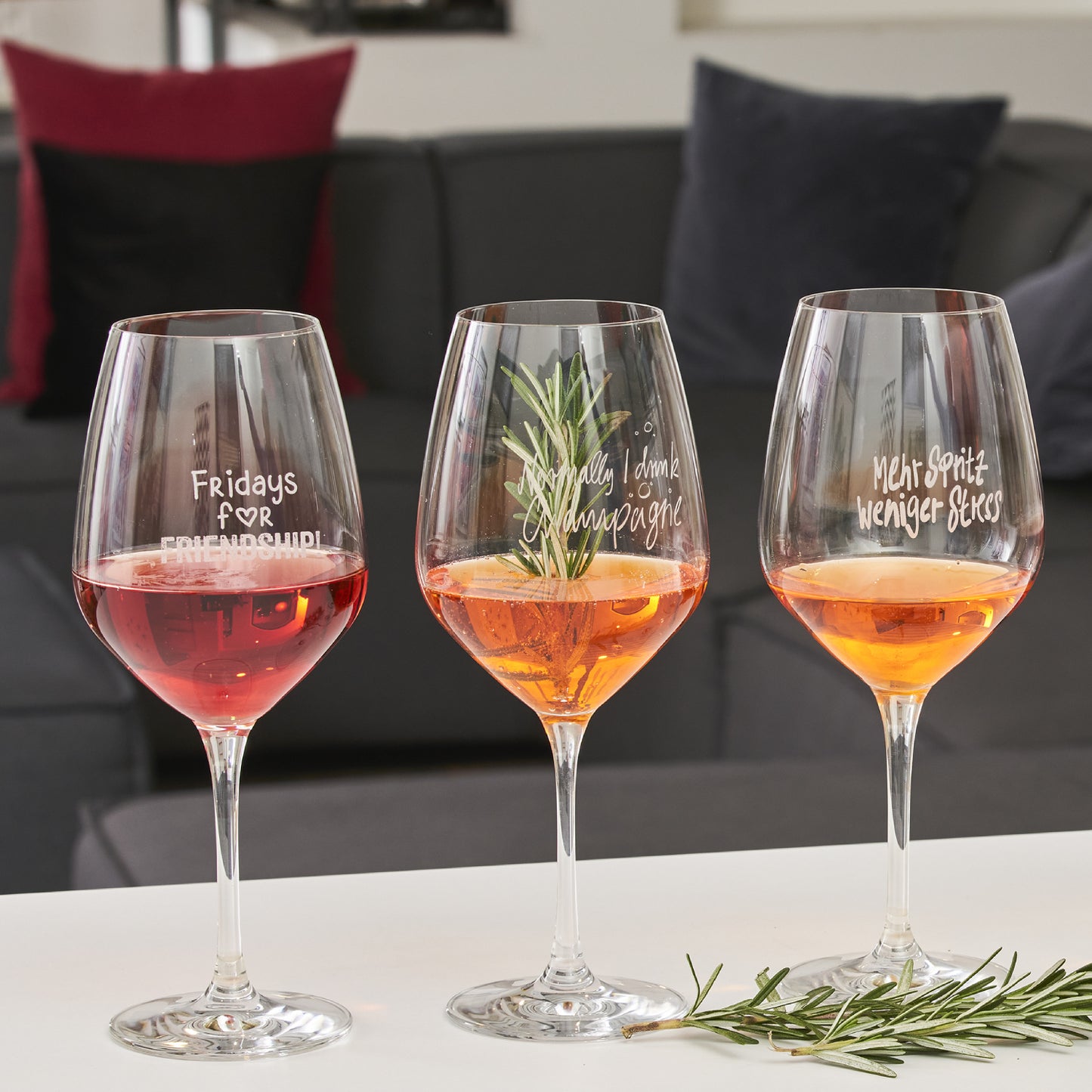 Weingläser Spritzgläser CLARA Sprüche Töchter&Söhne