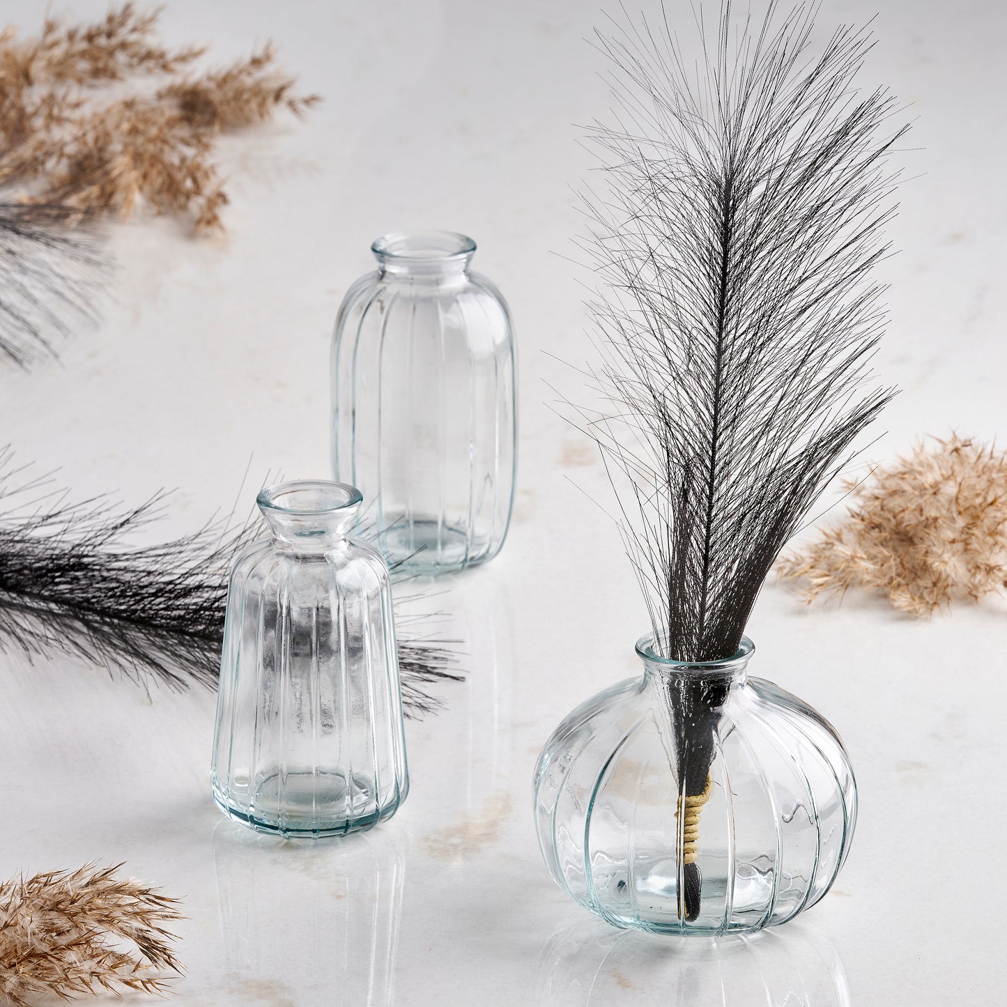 Fiori 3er Set Mini-Vasen Klar