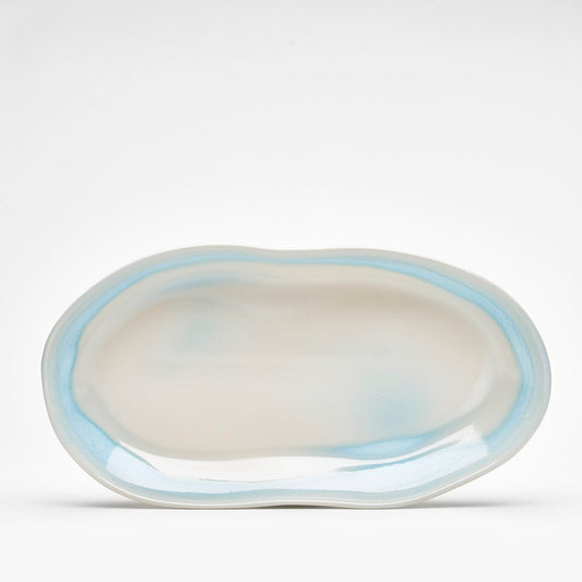 Platte oval Leni Blau Geschirr Töchter & Söhne