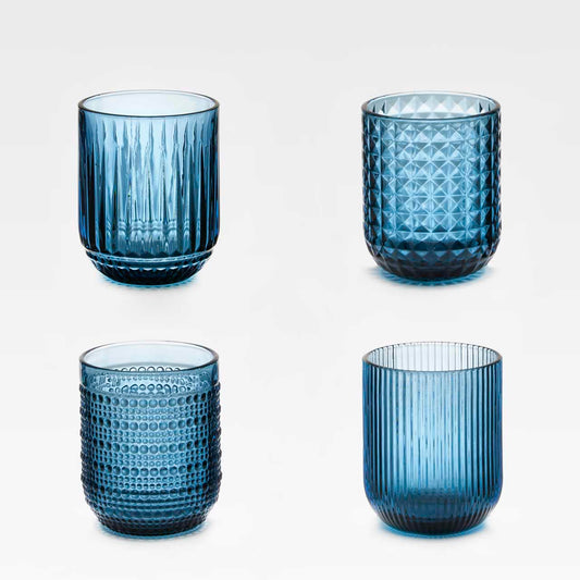 Trinkgläser Lina Blau 4er Set Töchter&Söhne