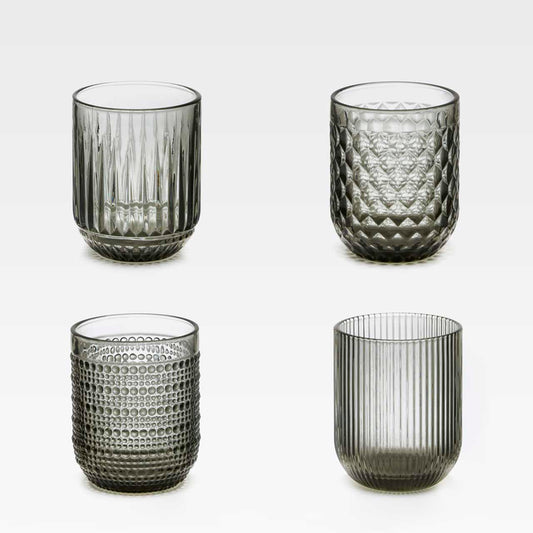 Trinkgläser Lina Grau 4er Set Töchter&Söhne