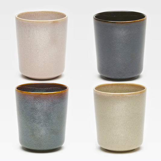 Luca Kaffeebecher ohne Henkel 4er-Set