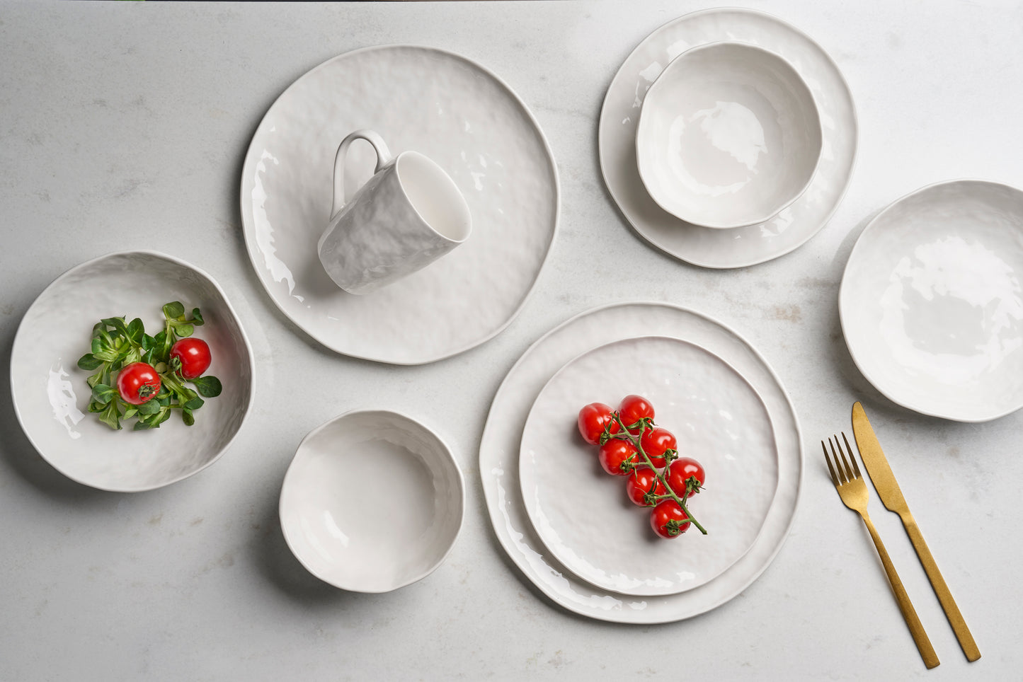 Marie Geschirr Porzellan weiß Ambiente Töchter&Söhne