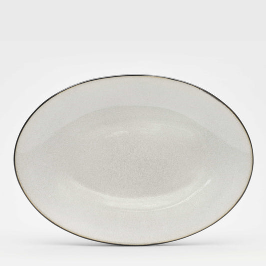 Platte Max Sand Teller oval groß 32x23cm Geschirr Töchter&Söhne