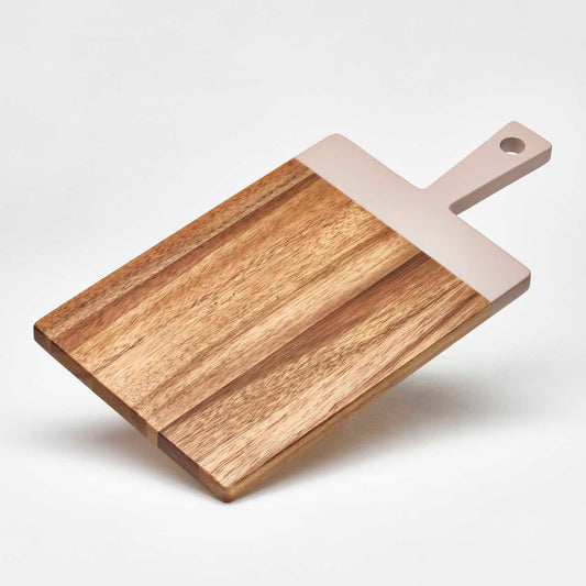 Woody Box mit Deckel und Löffel Akazie und rubber coating taupe Zubehör Töchter&Söhne