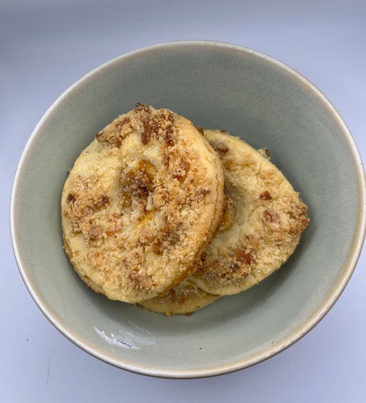 Rezept für Mandelringe mit Marzipanbröseln