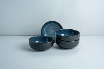 Mia Bowlschale Blau 4er-Set