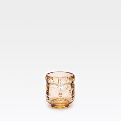 Face Teelichthalter Amber
