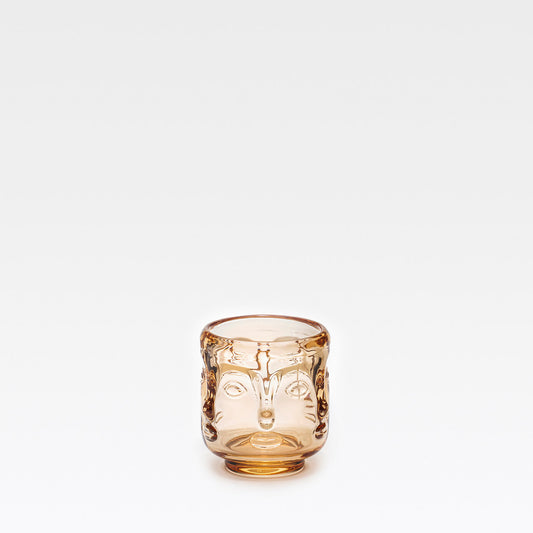 Face Teelichthalter Amber