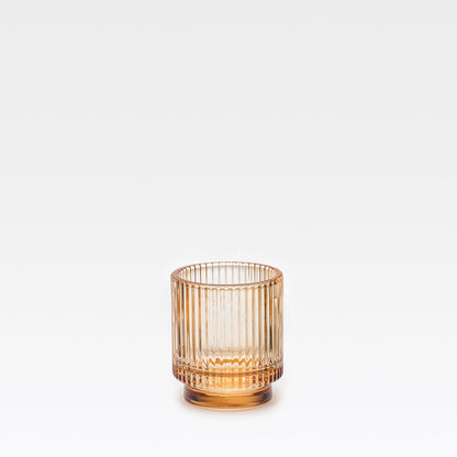 Lines Teelichthalter Klein Amber