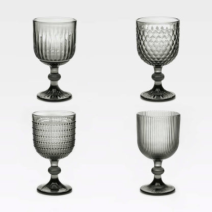 Lina Kelchgläser Grau 4er-Set