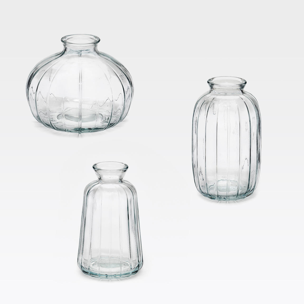Fiori 3er Set Mini-Vasen Klar