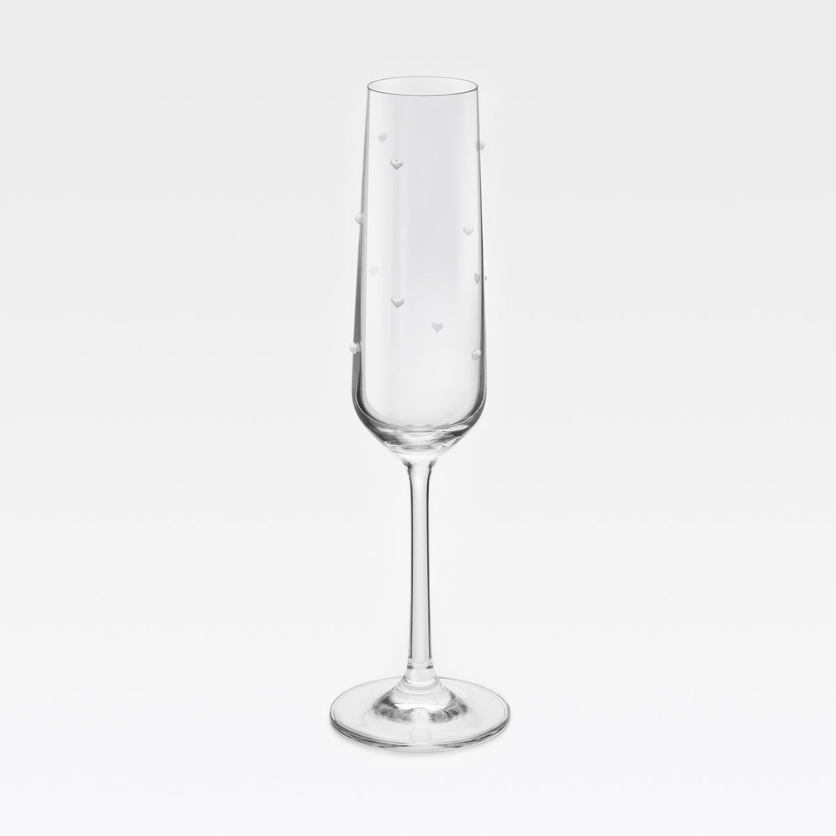 Sektglas AMORE 200ml – klare Form mit Herz-Design – Töchter & Söhne