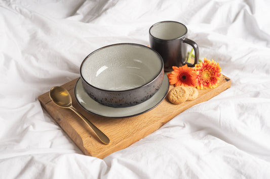 "Frühstück ans Bett"-Set Sand