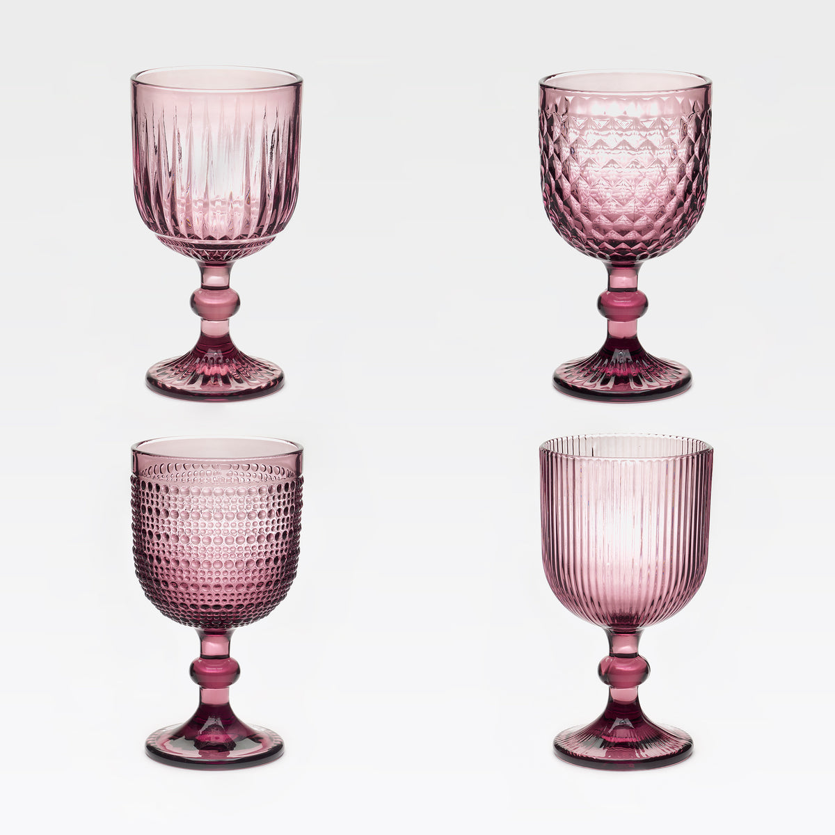4er Set Kelchgläser Lina Rosé 350 ml – Töchter & Söhne