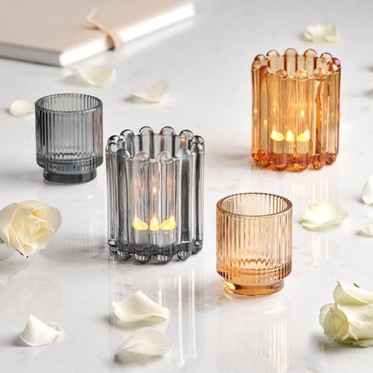 Lines Teelichthalter Klein Bordeaux