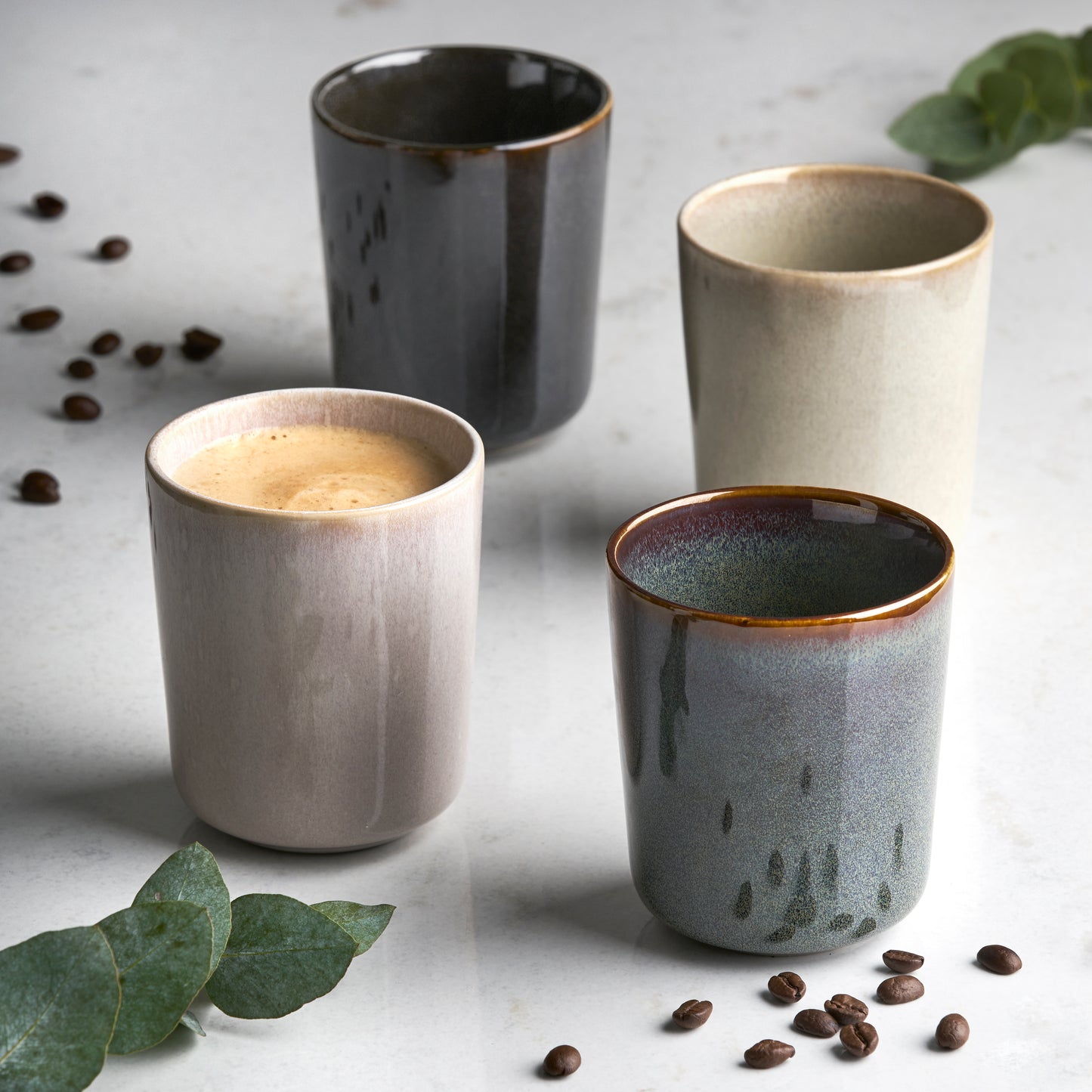 Luca Kaffeebecher ohne Henkel 4er-Set