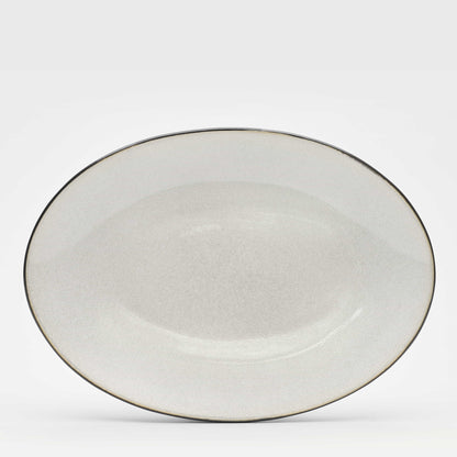 Platte Max Sand Teller oval groß 32x23cm Geschirr Töchter&Söhne